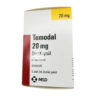 Темодал 20мг капсулы №5