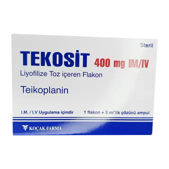 Тейкопланин Текозит :: Tekosit лиофилизат для инъекций 400мг №1
